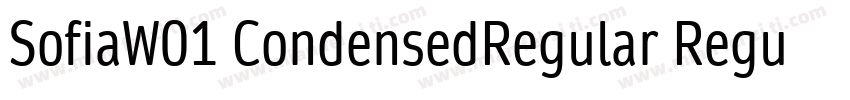 SofiaW01 CondensedRegular Regular字体转换